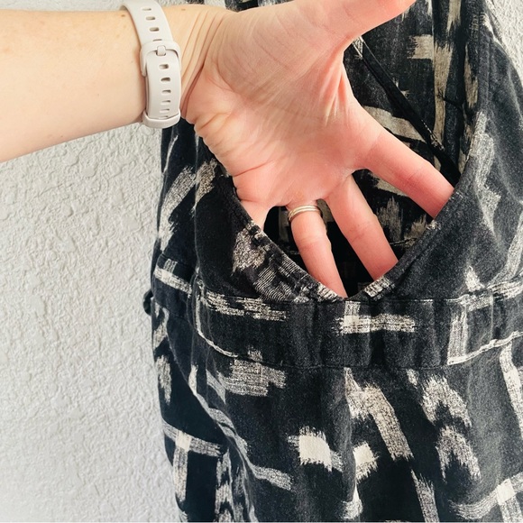 Madewell Black and White Patterned Jumpsuit - Picture 11 of 14